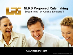 Slide01 NLRB Streamlined Elections